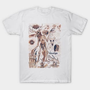 EgertronPuck's Wendigo Anatomy Illustration T-Shirt